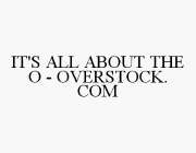IT'S ALL ABOUT THE O - OVERSTOCK.COM