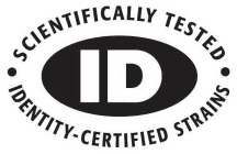SCIENTIFICALLY TESTED IDENTITY-CERTIFIED STRAINS ID