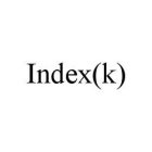 INDEX(K)