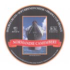 NORMANDIE CAMEMBERT DOUBLE CREAM · SOFT RIPENED CHEESE · PRODUCT OF FRANCE 60% M.G. FIDM/FAT NET WEIGHT. 2LB 2OZ TO BE WEIGHED AT TIME OF SALE KEEP REFRIGERATED INGREDIENTS: PASTEURIZED COW'S MILK, 
