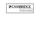 CAMBRIDGE WORKPLACE NOTEBOOKS