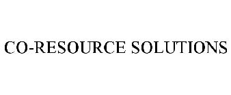 CO-RESOURCE SOLUTIONS