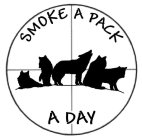 SMOKE A PACK A DAY BACK OF SHIRT AND WINDOW DECAL