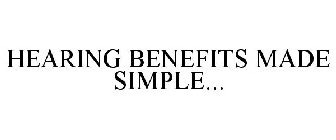 HEARING BENEFITS MADE SIMPLE...