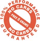 100% PERFORMANCE GUARANTEED NO CARBS FREE 0 GRAMS
