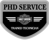PHD SERVICE HARLEY-DAVIDSON MOTOR CYCLES TRAINED TECHNICIAN