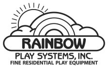 RAINBOW PLAY SYSTEMS, INC. FINE RESIDENTIAL PLAY EQUIPMENT