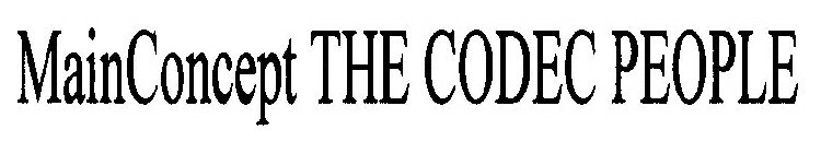 MAINCONCEPT THE CODEC PEOPLE