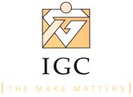 IGC THE MAKE MATTERS