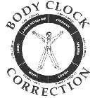 BODY CLOCK CORRECTION 3.00 - 5.00AM LUNG 5.00 - 7.00AM LARGE INTESTINE 7.00 - 9.00AM STOMACH 9.00 - 11.00AM SPLEEN 11.00AM - 1.00PM HEART 1.00 - 3.00PM LIVER