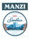 MANZI SAMBUCA THE FIRST EVER FOUNDED IN 1851 BY LUIGI MANZI FORTE MICHELANGELO