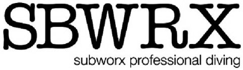 SBWRX SUBWORX PROFESSIONAL DIVING