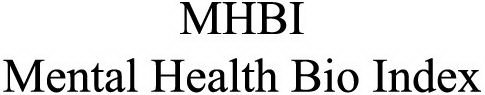MHBI MENTAL HEALTH BIO INDEX