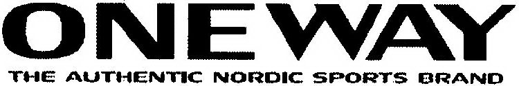 ONE WAY THE AUTHENTIC NORDIC SPORTS BRAND