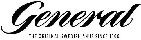 GENERAL THE ORIGINAL SWEDISH SNUS SINCE 1866