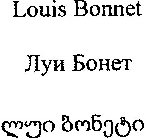 LOUIS BONNET