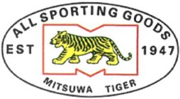 MITSUWA TIGER ALL SPORTING GOODS EST 1947 M