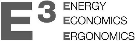 E 3 ENERGY ECONOMICS ERGONOMICS