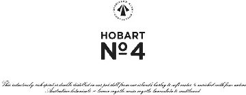 HOBART NO 4 DISTILLED WITH CONVICTION THIS SEDUCTIVELY RICH SPIRIT IS DOUBLE DISTILLED IN OUR POT STILL FROM OUR ISLAND'S BARLEY & SOFT WATER, & ENRICHED WITH FOUR NATIVE AUSTRALIAN BOTANICALS LEMON M