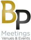 BP MEETINGS VENUES & EVENTS