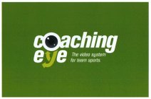 COACHING EYE THE VIDEO SYSTEM FOR TEAM SPORTS.