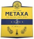METAXA 5 STARS THE ORIGINAL GREEK SPIRIT S. METAXA ANO TO 1888