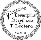 POUDRE DERMOPHILE STÉRILISÉE DE T.LECLERC PARIS