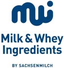 MWI MILK & WHEY INGREDIENTS BY SACHSENMILCH