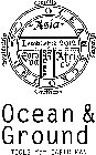 OCEAN & GROUND TOOLS FOR EARTH MAN ESTABLISHED 2012 ASIA EUROPA AFRICA FOR EARTH MAN OCEAN & GROUND ORIENS MERIDIES OCCIDENS SEPTENTRIO
