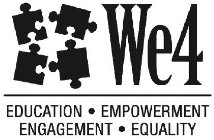 WE4 EDUCATION . EMPOWERMENT ENGAGEMENT . EQUALITY