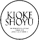 KIOKE SHOYU THE PREMIUM SOY SAUCE BRAND FERMENTED IN JAPANESE WOODEN BARRELS