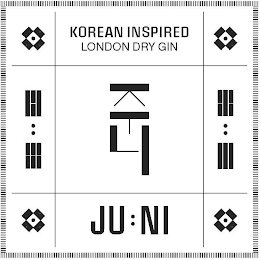 KOREAN INSPIRED LONDON DRY GIN JU:NI