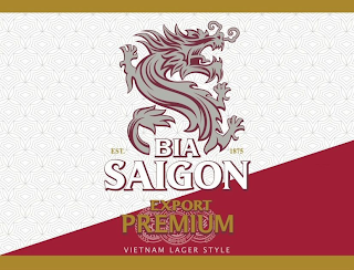 BIA SAIGON EXPORT PREMIUM VIETNAM LAGER STYLE EST. 1875STYLE EST. 1875