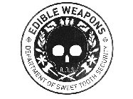 EDIBLE WEAPONS DEPARTMENT OF SWEET TOOTH SECURITY