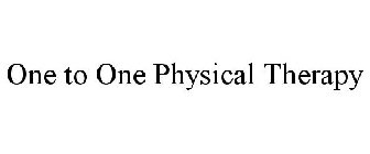 ONE TO ONE PHYSICAL THERAPY