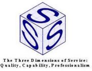SSS THE THREE DIMENSIONS OF SERVICE: QUALITY, CAPABILITY, PROFESSIONALISM