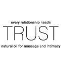 EVERY RELATIONSHIP NEEDS TRUST NATURAL OIL FOR MASSAGE AND INTIMACY