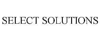 SELECT SOLUTIONS