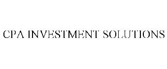 CPA INVESTMENT SOLUTIONS