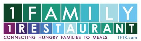 1 FAMILY 1 RESTAURANT CONNECTING HUNGRY FAMILIES TO MEALS 1F1R.COM