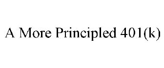 A MORE PRINCIPLED 401(K)