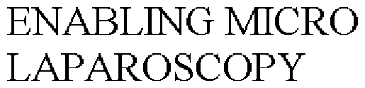 ENABLING MICRO LAPAROSCOPY