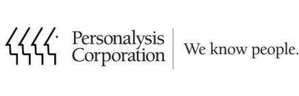 PERSONALYSIS CORPORATION WE KNOW PEOPLE.