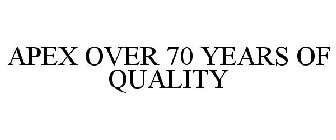 APEX OVER 70 YEARS OF QUALITY