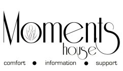 MOMENTS HOUSE COMFORT INFORMATION SUPPORT