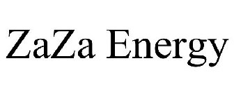 ZAZA ENERGY