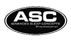 ASC ADVANCED SLEEP CONCEPTS MOVING DREAMS FORWARD.