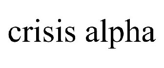 CRISIS ALPHA