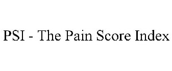 PSI - THE PAIN SCORE INDEX