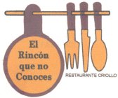 EL RINCÓN QUE NO CONOCES RESTAURANTE CRIOLLO